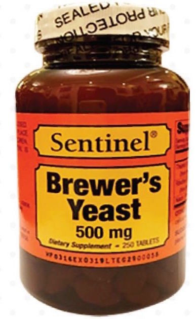 Thumbnail: SENTINEL BREWERS YEAST 500MG 250 TABLETS