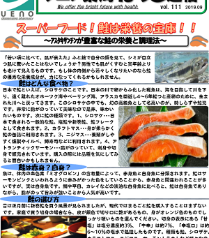 ウエノ薬局ほっと通信 Vol.111 2019年9月号