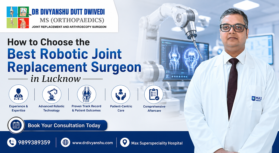 How to Choose the Best Robotic Joint Replacement Surgeon in Lucknow