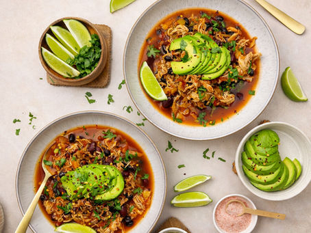 Easy Slow Cooker Tex-Mex Chicken and Bean Stew For Women Over 40