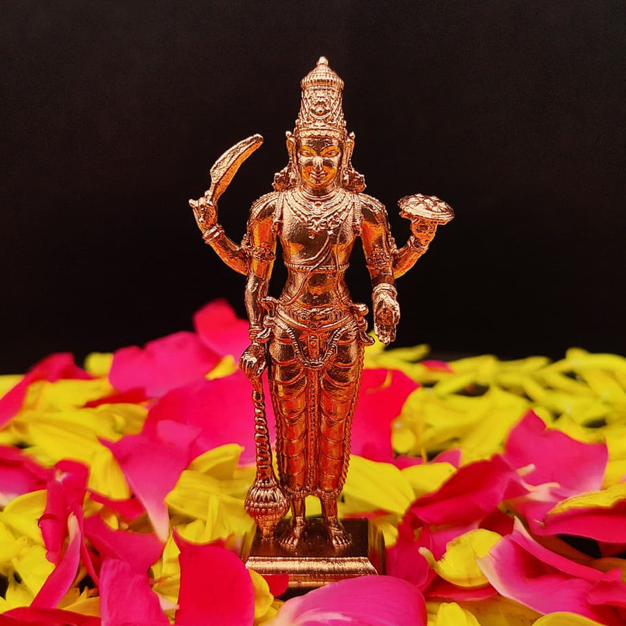 chevvai Bhagavan Idol – Divine Bronze and Brass Planetary Deity Idol for Home Temple