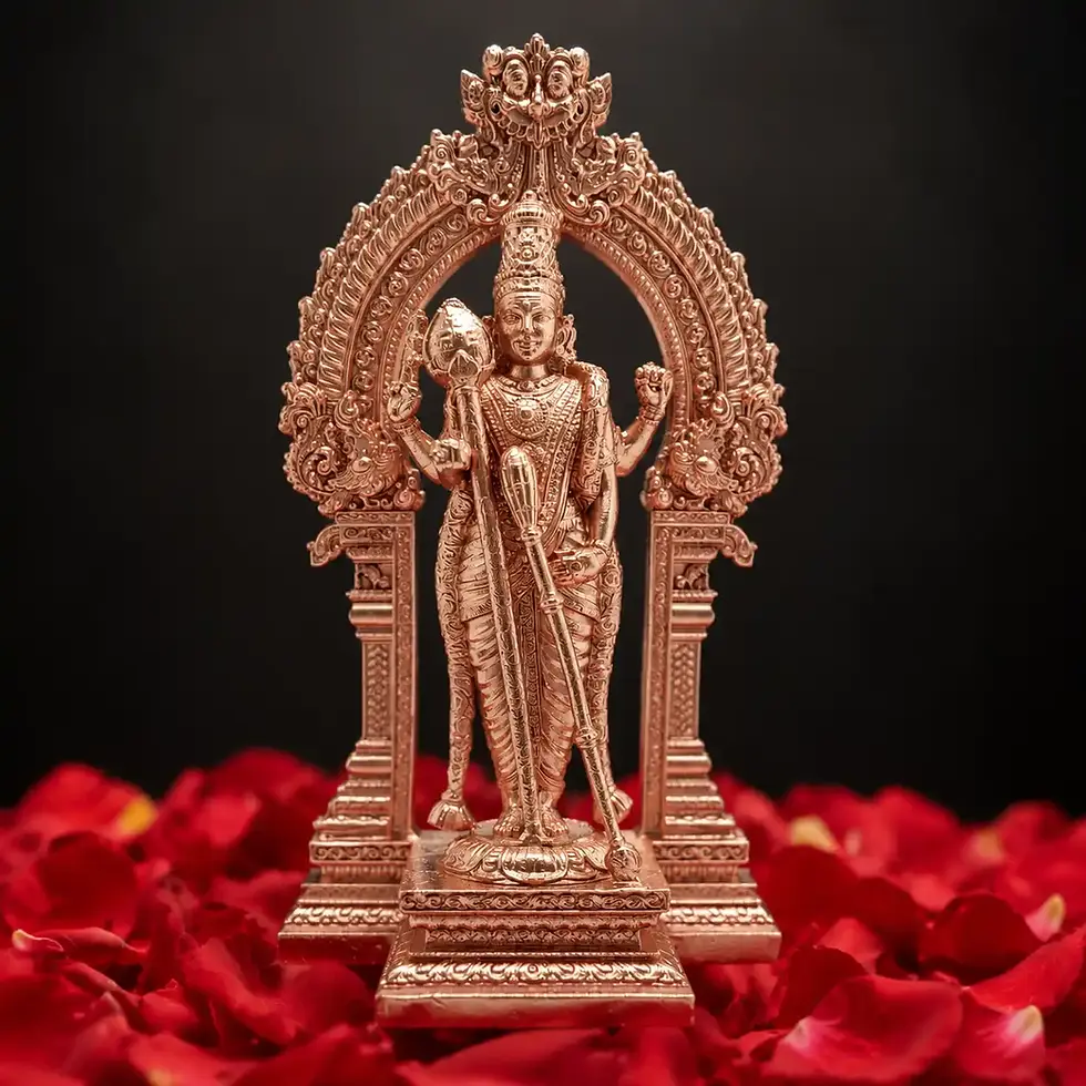 Thiruchendur Murugan bronze idol of Senthil Andavar Thiruchendur Subrahmanya Swamy traditional bronze statue