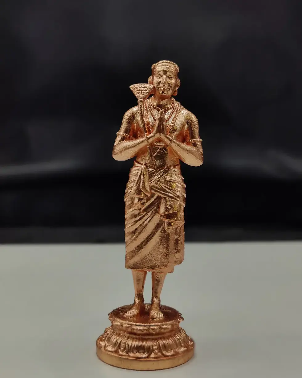 Thirunavukkarasar Bronze Brass Gold Plated Idol