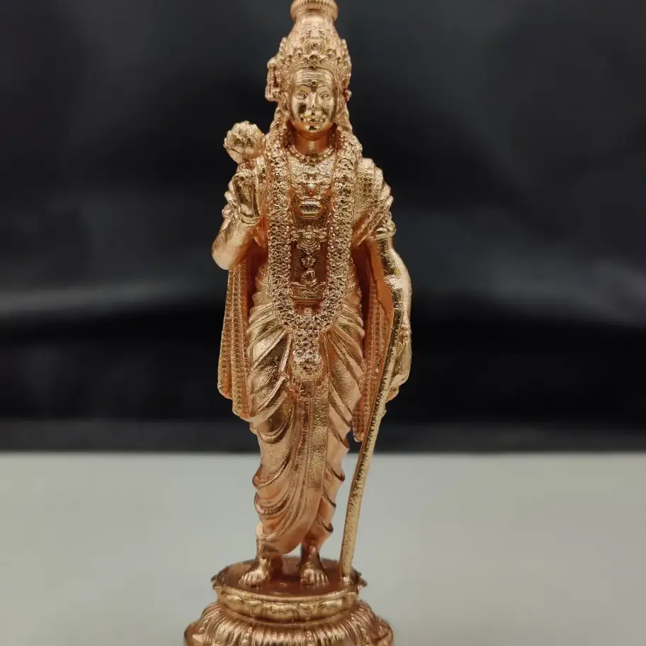 Sundaramurthy Nayanar Bronze Brass Gold Plated Idol