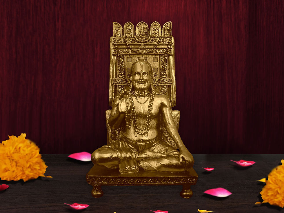 brass ragavendra swamy idol guru raghavendra statue for worship