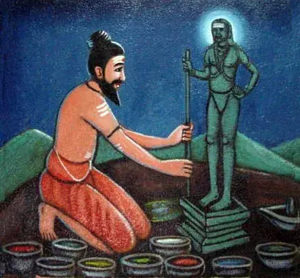 Bogar and the Navapashanam tradition associated with Poombarai Kuzhandhai Velappar Temple, highlighting the Siddhar tradition, ancient spiritual knowledge, medicinal beliefs, Lord Murugan worship, and sacred heritage.