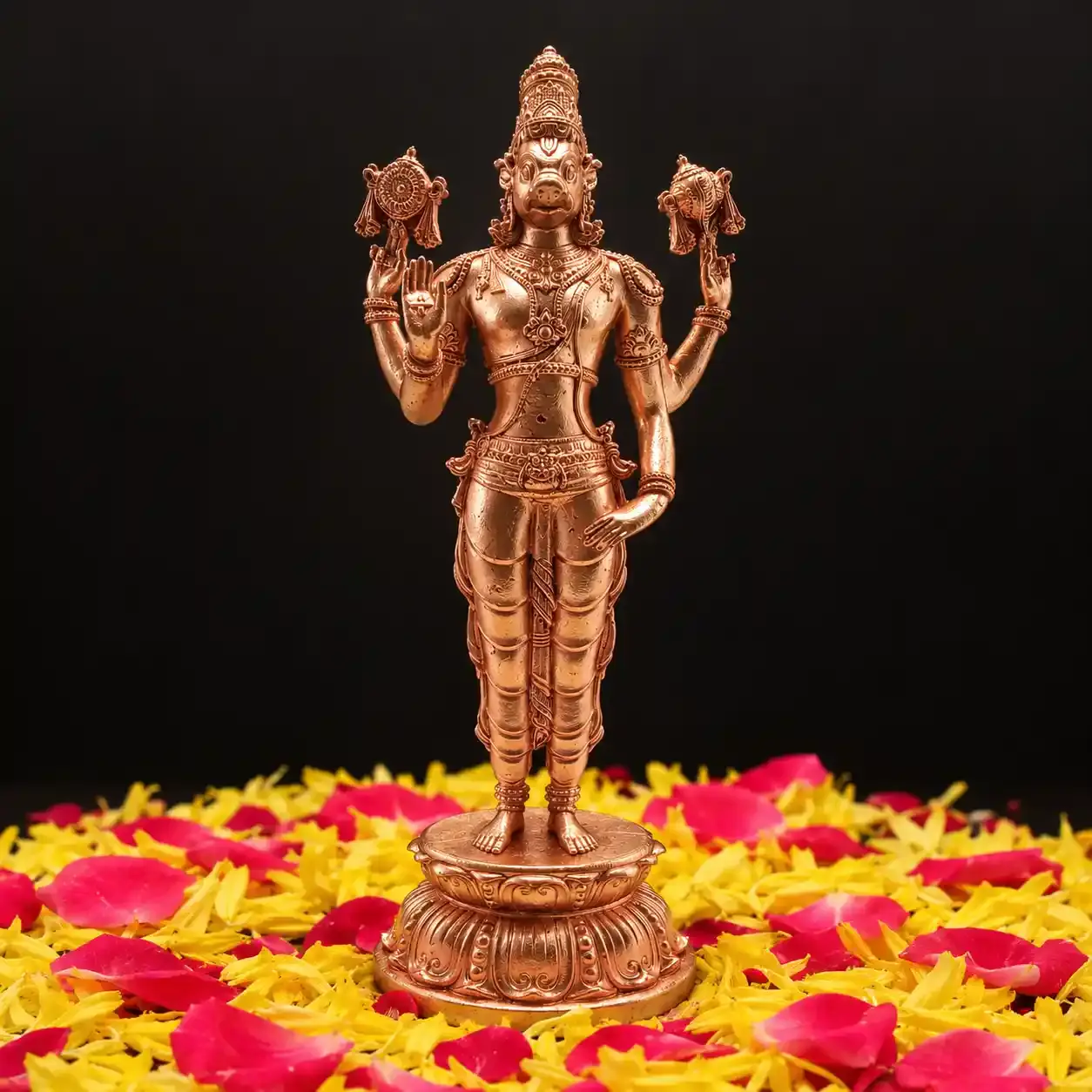 Varaha Avatar bronze idol of Lord Vishnu Traditional Varaha Swamy bronze statue