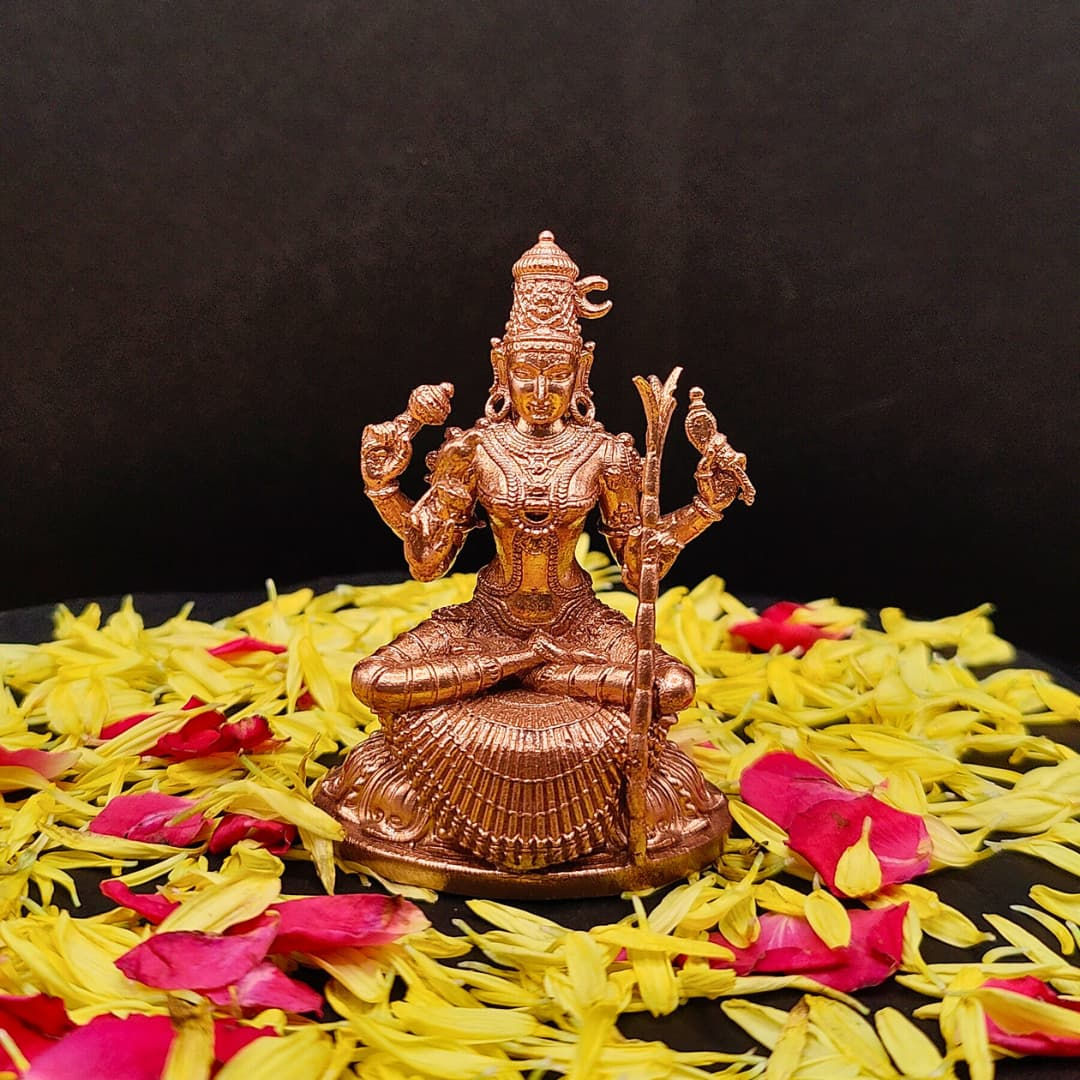 Buy Kamatchi Amman Idol Bronze Gold Plated Statue buy-kamatchi-amman-idol-bronze-gold-plated-statue