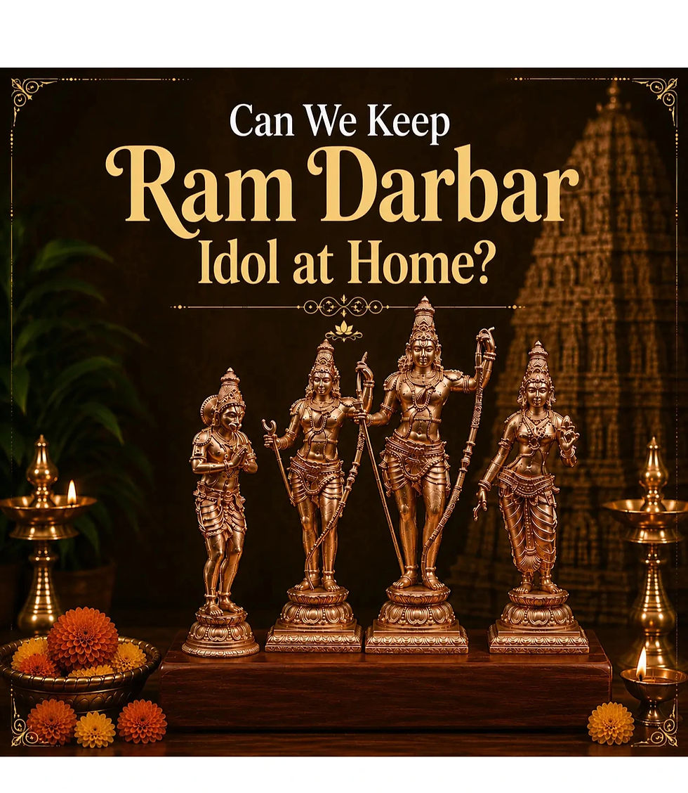 Can We Keep Ram Darbar Idol at Home?