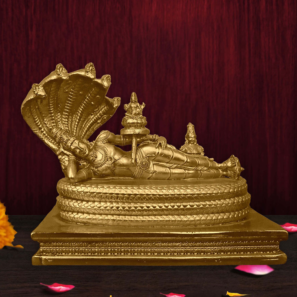 buy brass ananthasayana perumal idol online traditional vishnu murti