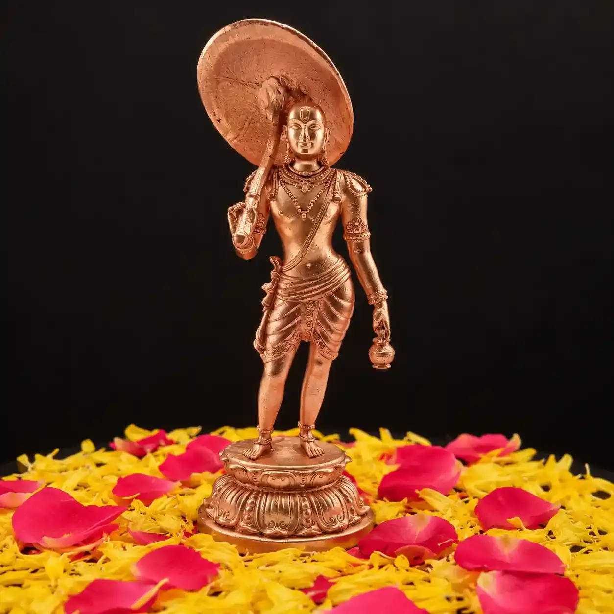 Vamana Avatar bronze idol of Lord Vishnu Traditional Vamana idol representing Vishnu's fifth avatar