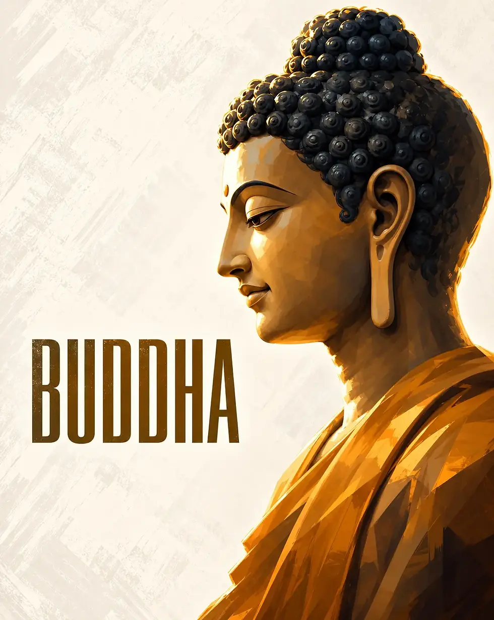 Buddha, included as the ninth avatar in this traditional Dashavatara list, associated with compassion, wisdom, peace, mindfulness, and the pursuit of spiritual understanding.