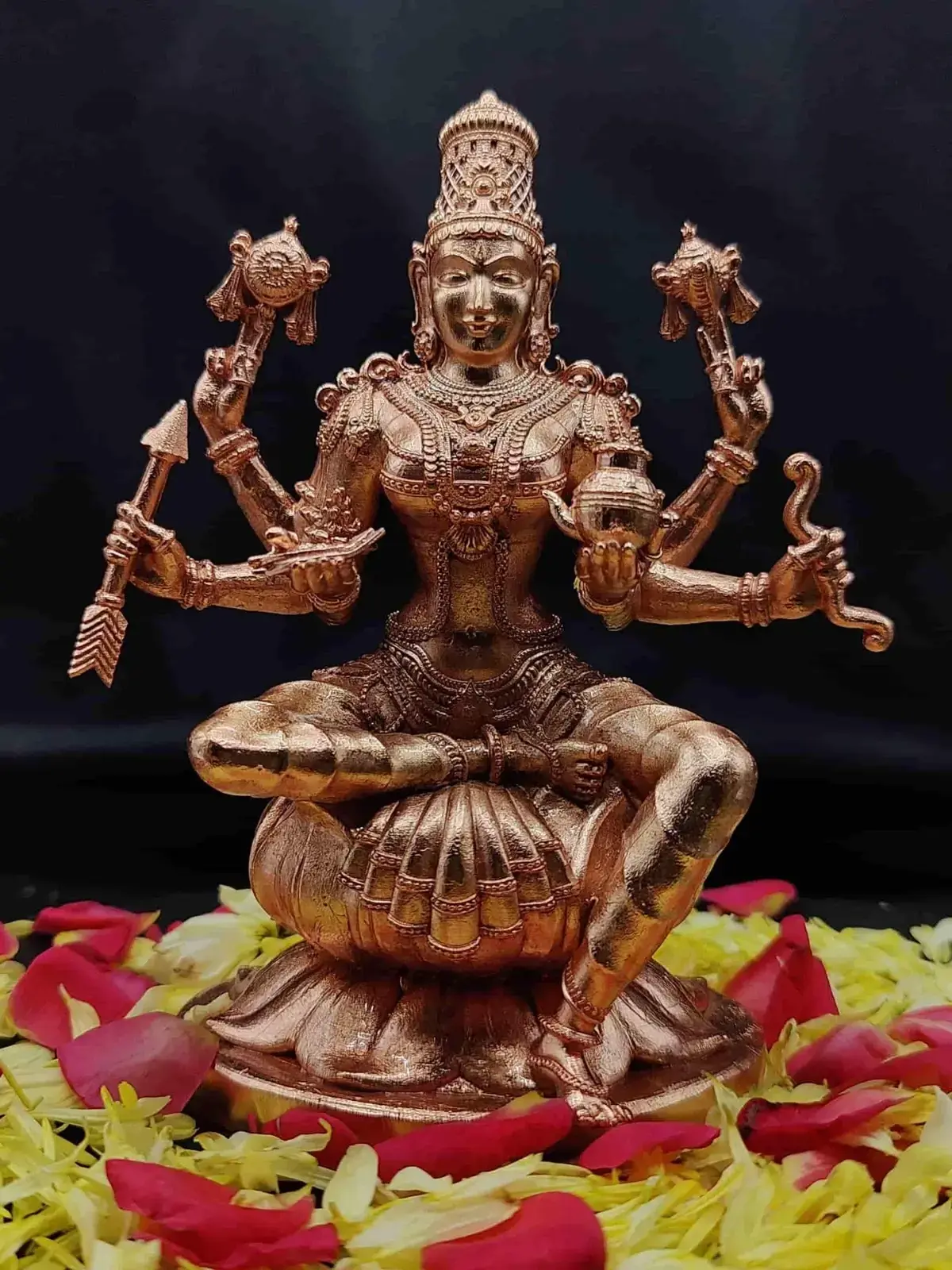 goddess bronze dhana lakshmi idol