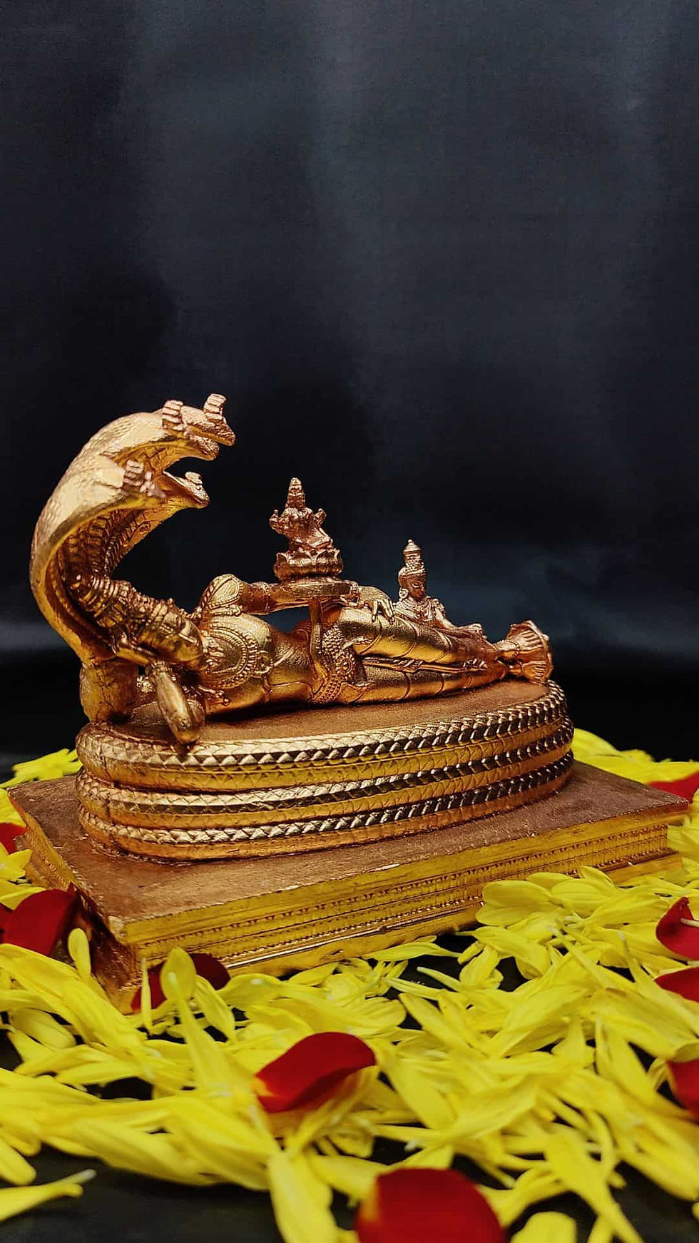 buy bronze ananthasayana perumal reclining vishnu statue online