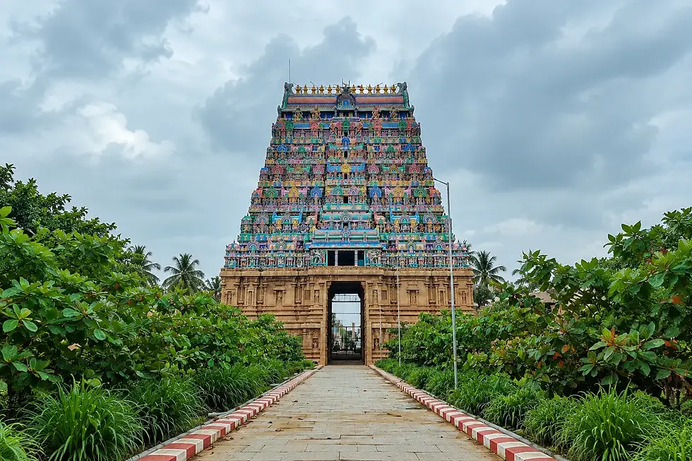 Jambukeswarar Temple in Thiruvanaikaval, near Tiruchirappalli, representing the Water element among the Pancha Bhoota Sthalams, dedicated to Lord Shiva and celebrated for its sacred water Lingam, temple architecture, and Shaivite traditions.