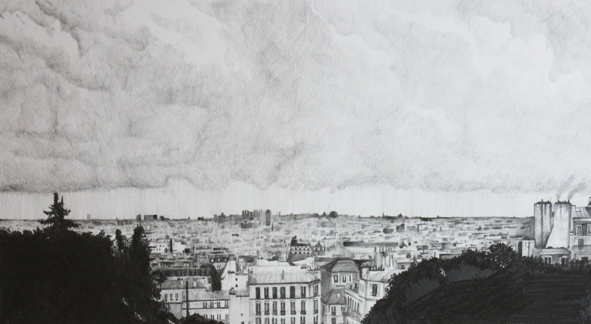 Original Art: Paris from Sacre Couer