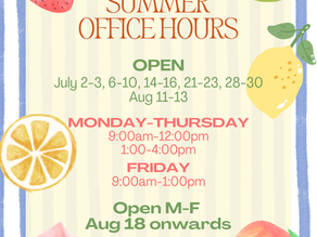 Summer Office Hours 2026