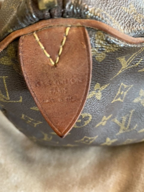 Thumbnail: Custom Painted Authentic Louis Vuitton Speedy Satchel