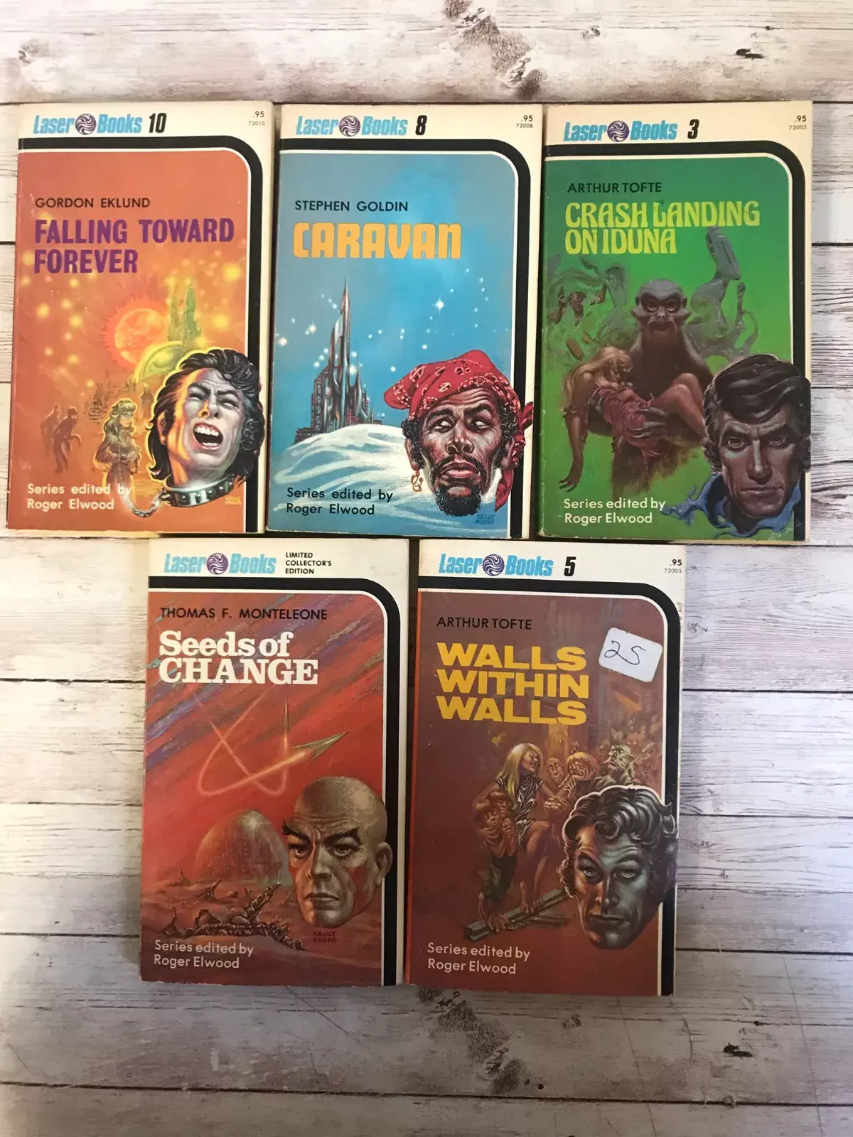 Lot of 5 Laser Books Scifi Novels