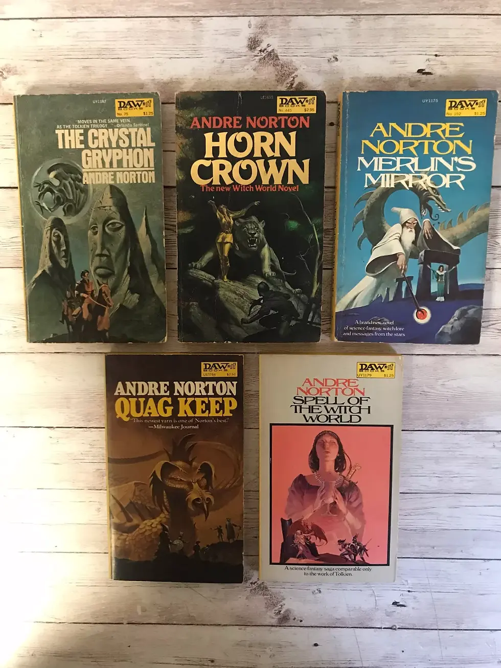 Lot of 5 Andre Norton Novels