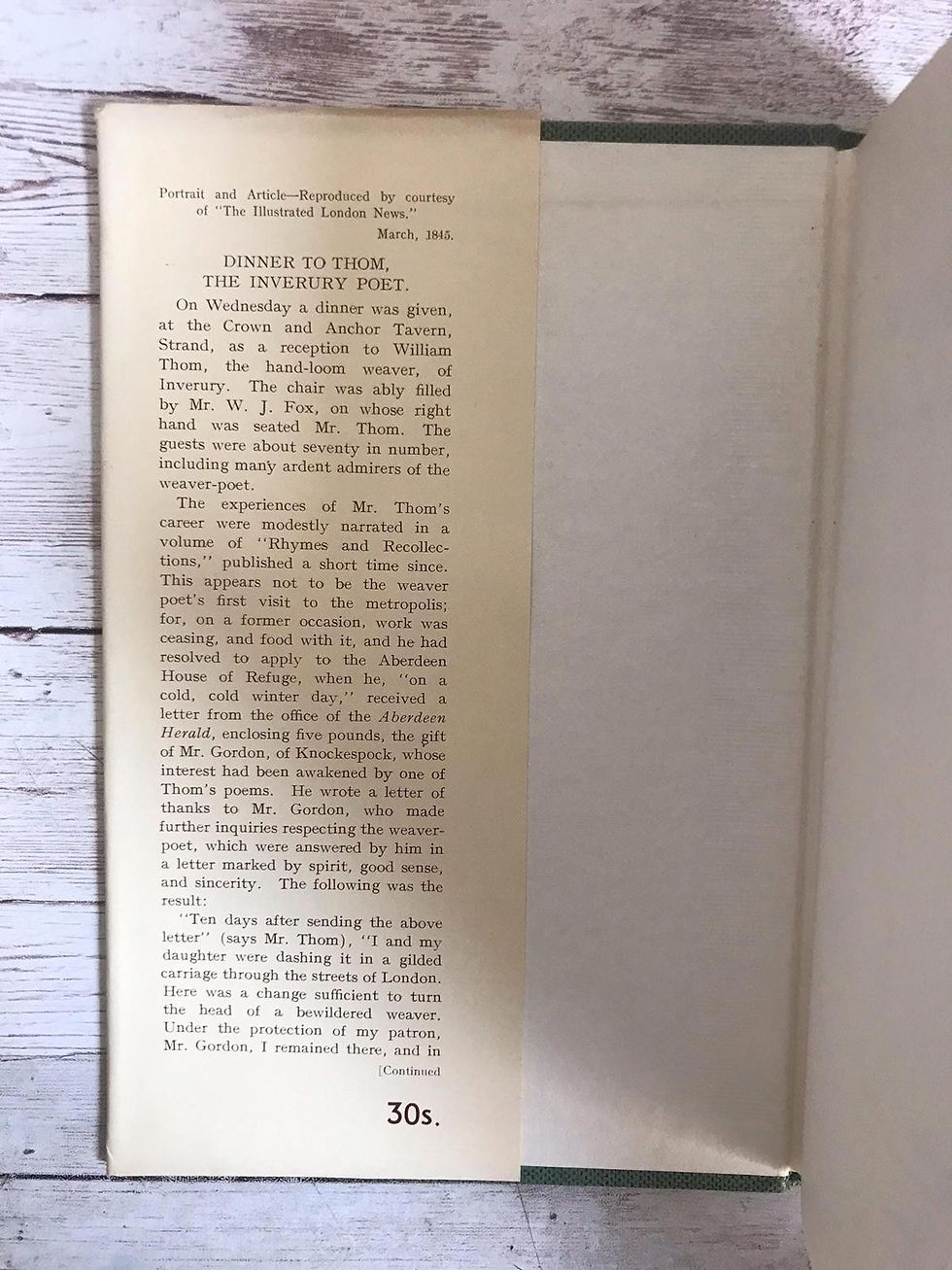 Thumbnail: William Thom: The Inverurie Poet