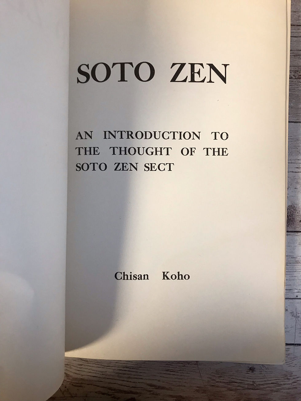 Thumbnail: Soto Zen: An Introduction to the Thought of the Soto Zen Sect