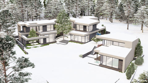 KALVŲ VILA | Namo projektas | Modernus namas Bajoruose Vilniuje