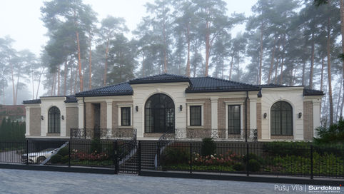 Klasikinio namo projektas Vilniuje šalia Neries upės,
Namų projektai, Namo projektas, Architektai,
Projekto autorius Marijus Surdokas, Unikalūs namų projekta, Surdokų architektūros studija