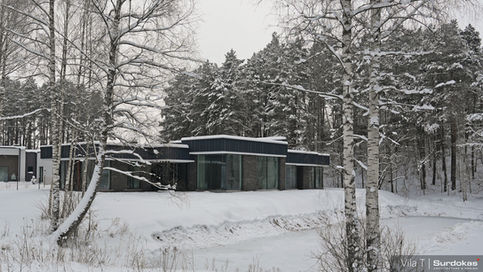 Vila T | Modernus namas Vilniuje Namas statomas pagal Surdokų architektūros studijoje sukurtą namo projektą