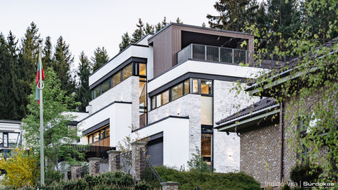 INDIGO VILA | Modernaus namas Vilniuje Visoriuose pastatytas pagal Surdokų architektūros studijos projektą,
Namo projektas,
Namų projektai