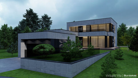 Viršupio Vila INDIVIDUALUS NAMO PROJEKTAS Antakalnis Vilnius UNIKALŪS NAMŲ PROJEKTAI Surdoko architektūros studija 