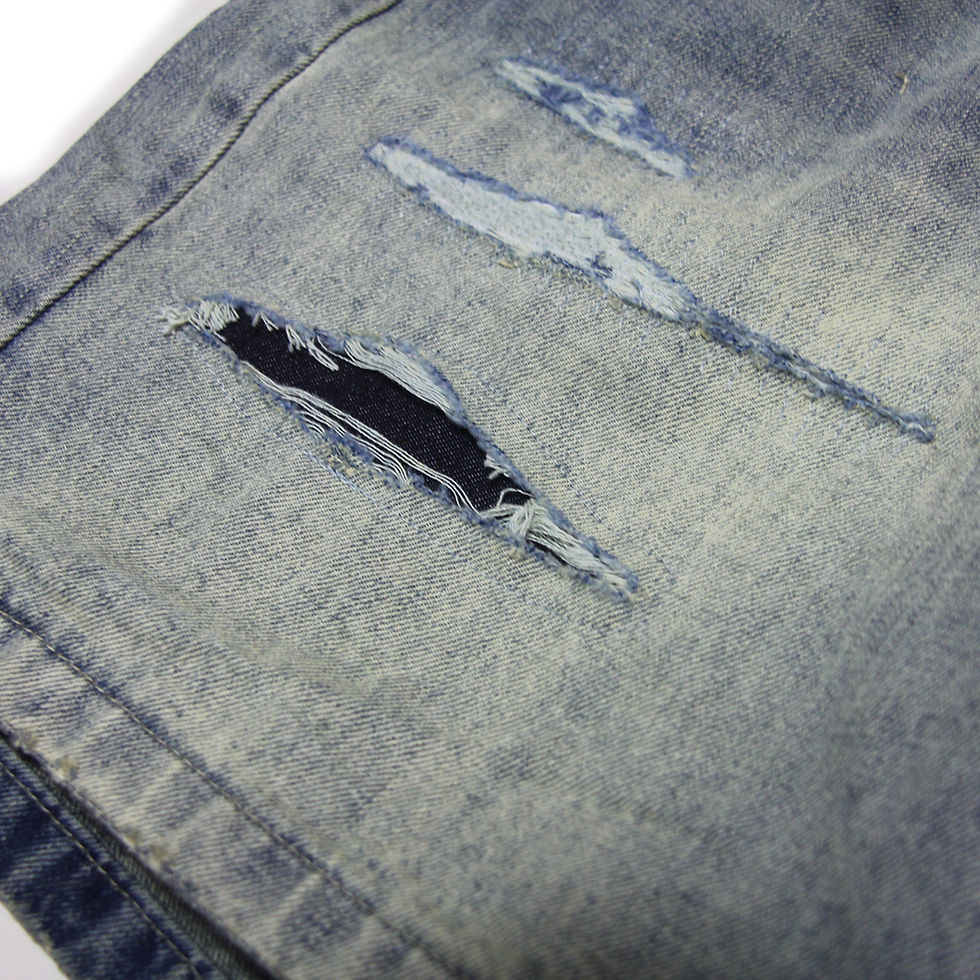 サムネイル： CASTYCO REPAIRED DENIM SHORTS