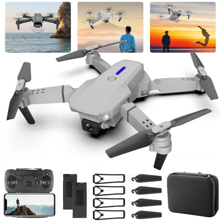 Thumbnail: E88 Drone Professional 4K FPV WiFi Dual Camera Height Maintenance Remote Control