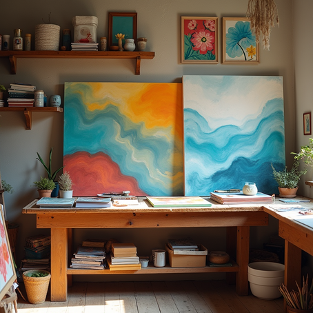 Devon Open Studios 2025: Abstract Paintings, Poetry and Workshops