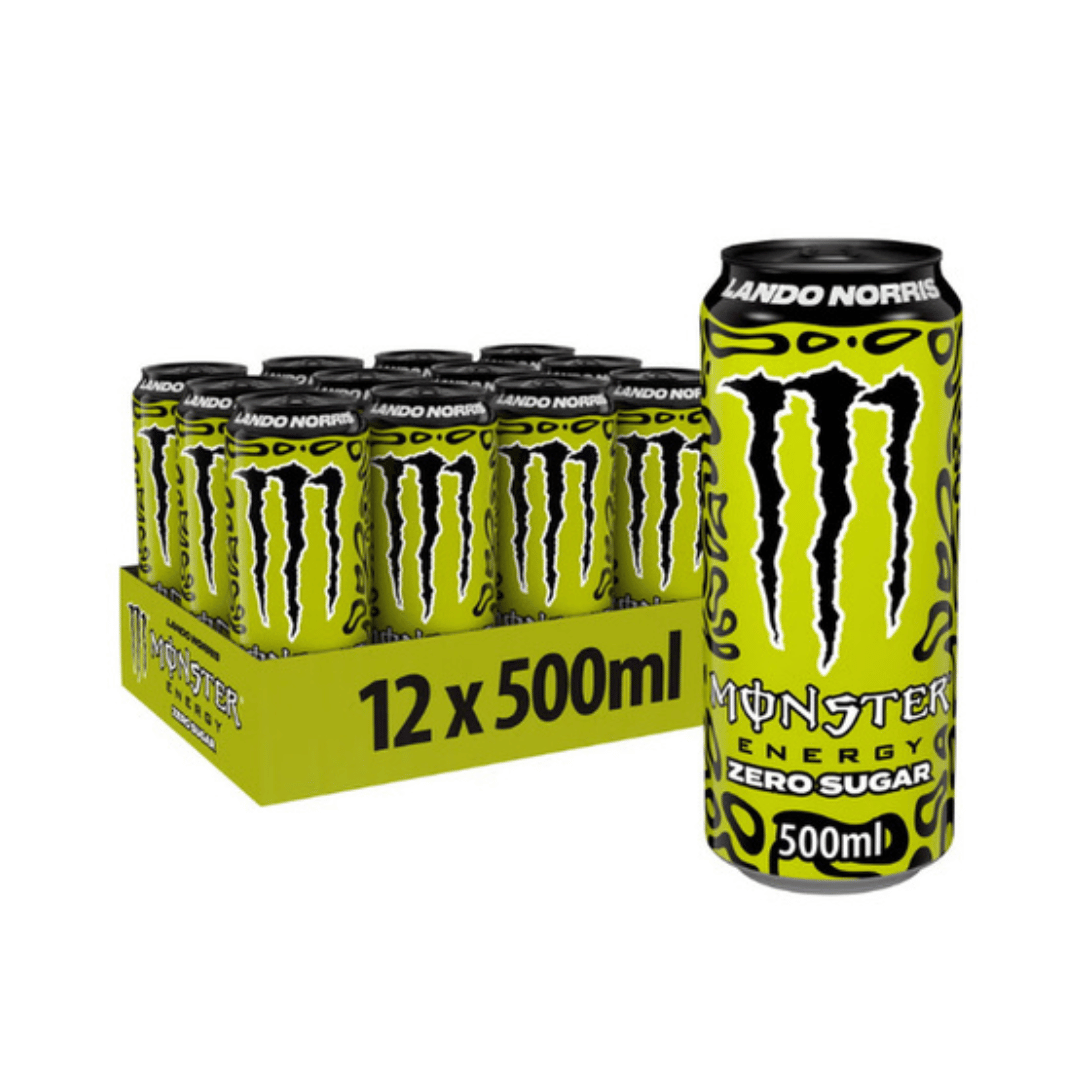 Енергетски Пијалак MONSTER ENERGY ZERO SUGAR 12 x 500ml (Lando Norris edition))