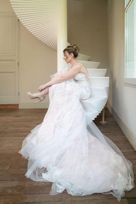 préparatifs de la mariée