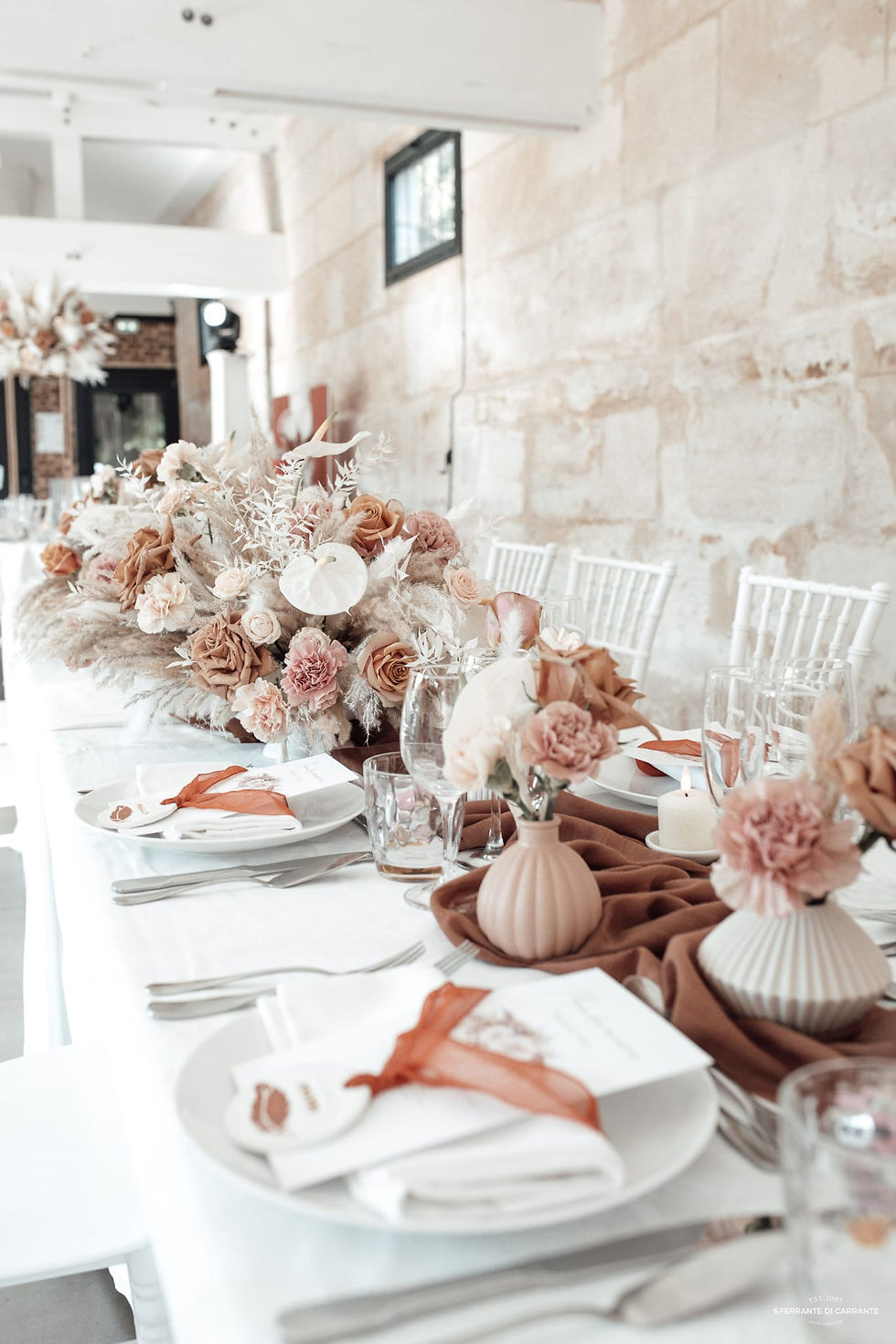 soliflore terre cuite mariage