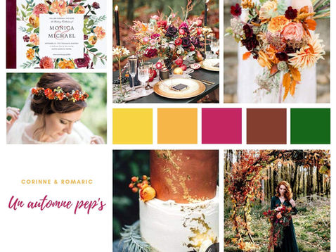 Dans les coulisses d'un shooting d'inspiration : mariage automne peps