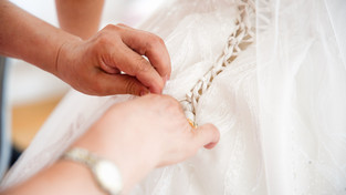 habillage robe de mariée