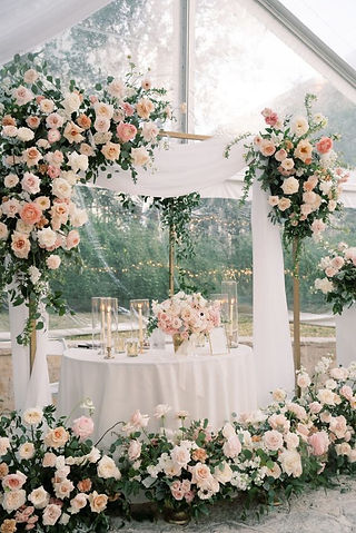 décoration chic table d'honneur mariage