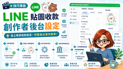 LINE貼圖收款與創作者後台設定實作