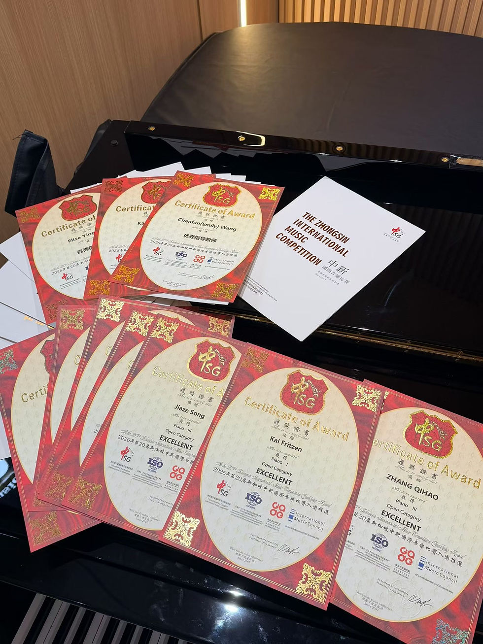 20th Zhongsin International Music Competition Awards 2026