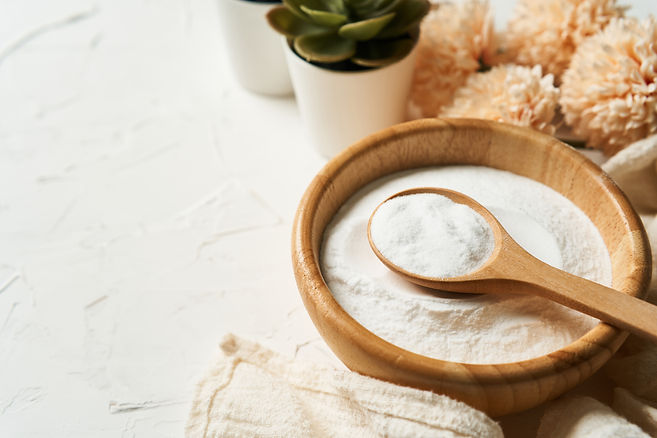 spoon in a bowl full of powder