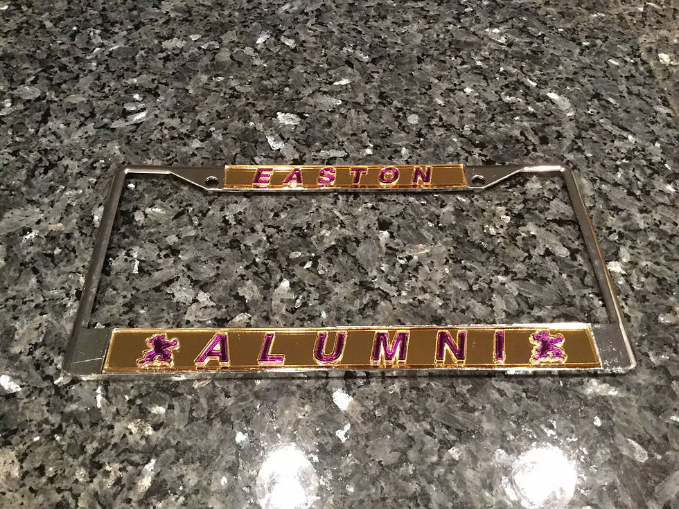 Warren Easton Alumni Frame Gold with Purple Lettering