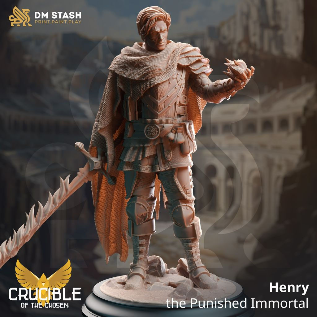 Human Psionic Spellsword - Henry the Punished