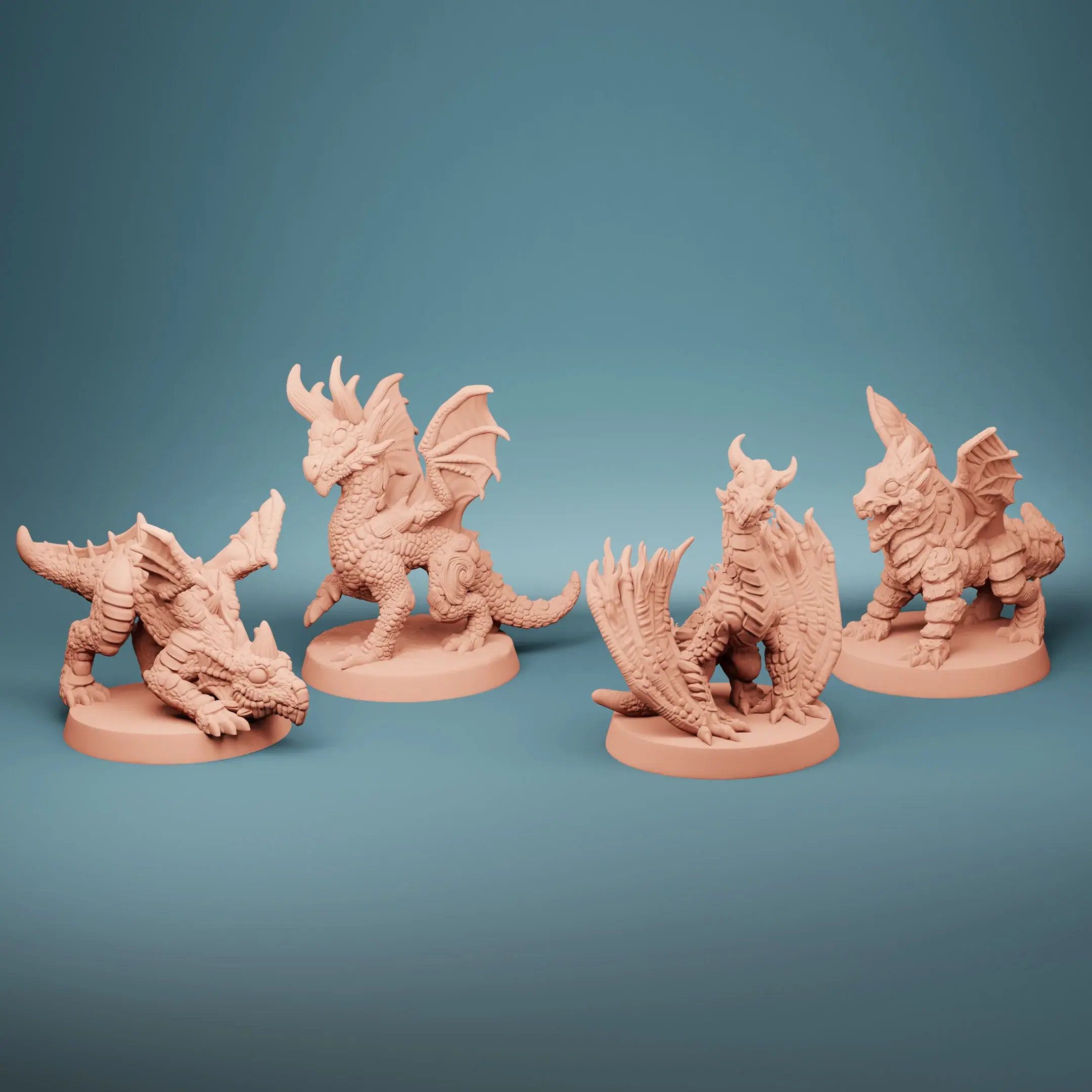 Lost Dragons Wyrmlings (Set of 4)