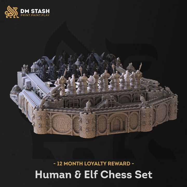Thumbnail: Human & Elf Chess Set