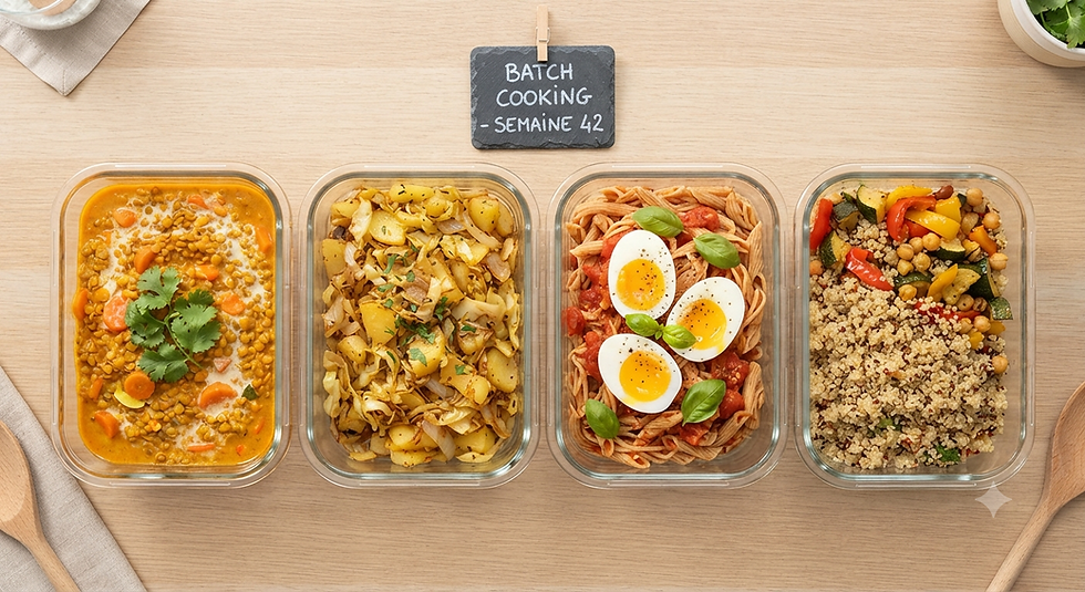 Le défi anti-inflation : Votre session de batch cooking à moins de 15€ (et comment garder le contrôle de votre temps)