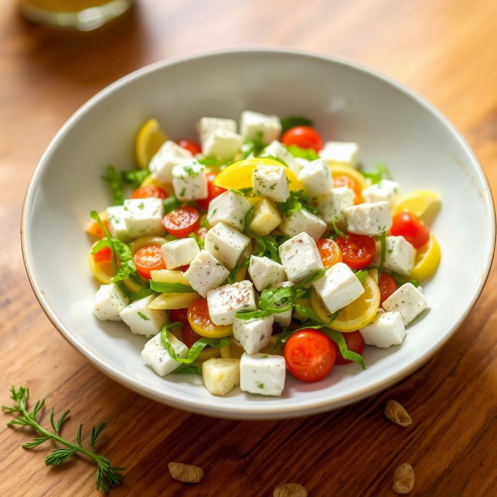 Salade croquante concombre, feta & menthe