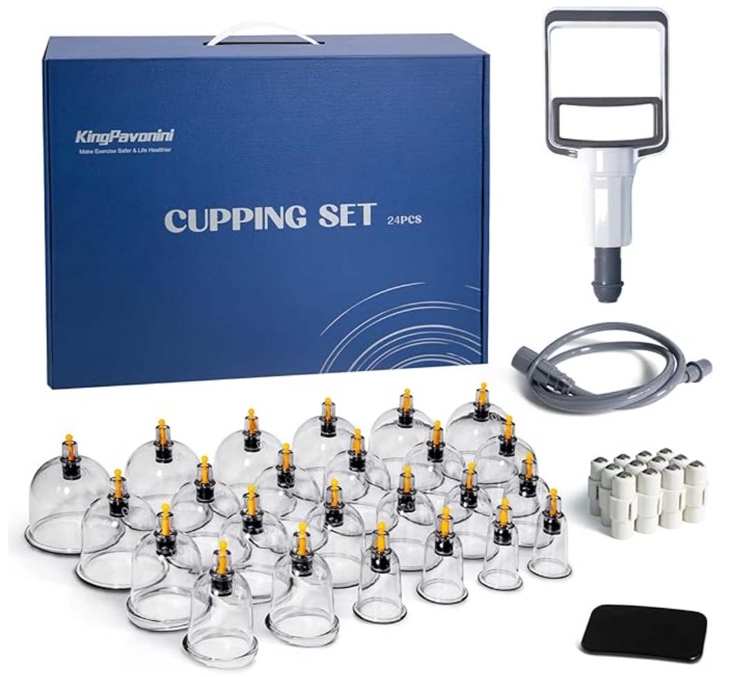 Professional Chinese Cupping Set with Magnetics, Portable Vacuum Cupping